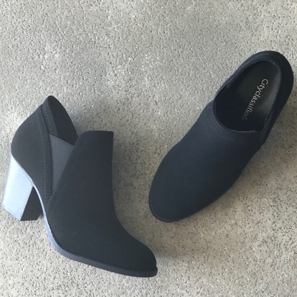 1 Left Black Deluxe Chelsea Heel Booties Size 6.5 - Picture 4 of 8